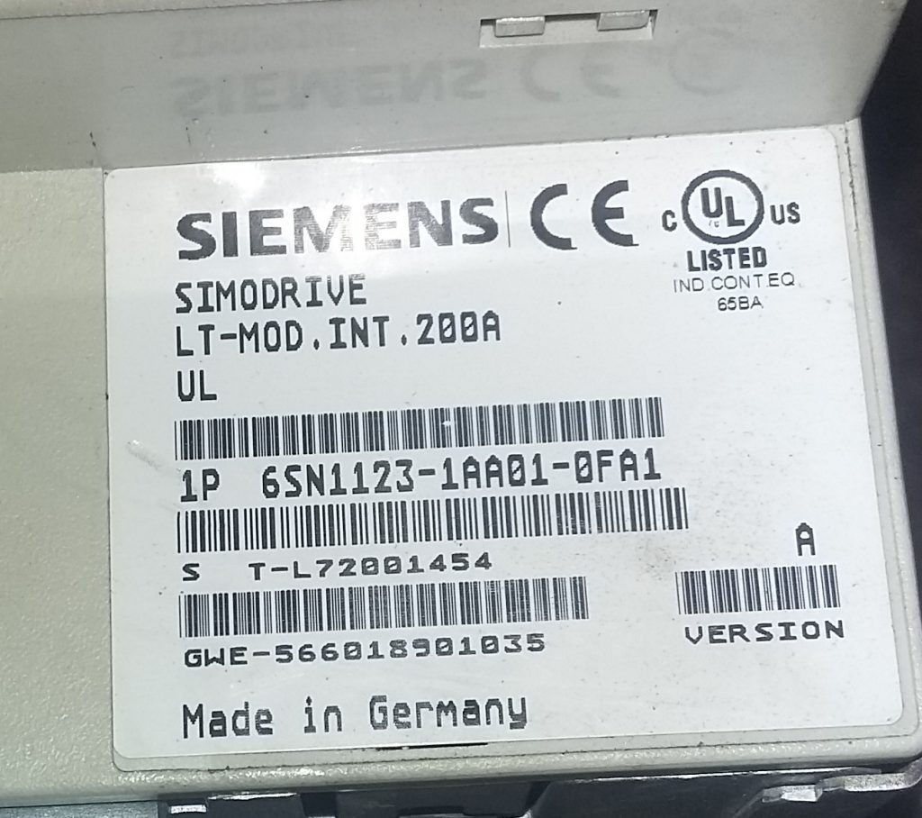 Siemens 6SN1123-1AA01-0FA1