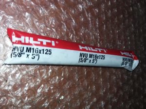 Yapıştırıcı Kapsül Hilti HVU M16X125