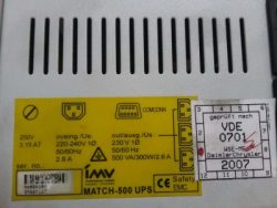 Endüstriyel Güç Koruması IMV Match 500 UPS