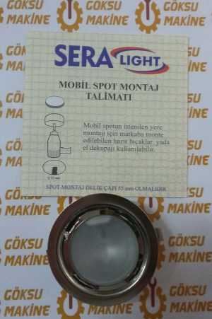 Mobil Spot Camlı Krom Nikel
