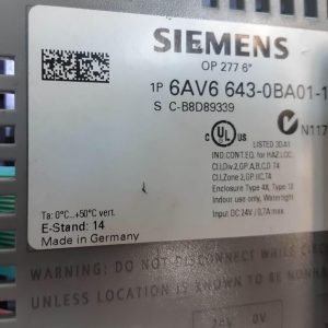 Siemens 6AV6643-0BA01-1AX0