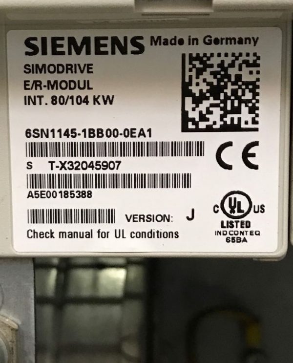 E-R Module 80/104KW Siemens 6SN1145-1BB00-0EA1