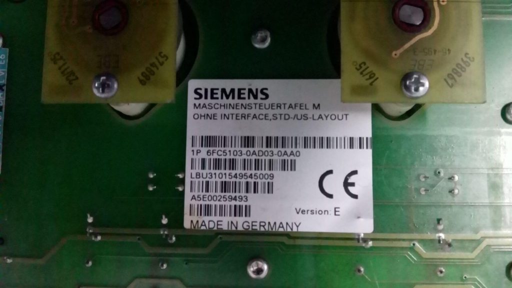 Siemens FC5103-0AD03-0AA0 Machine Control Panel