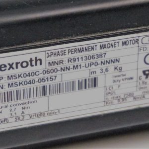 Bosch Rexroth MSK040C-0600-NN-M1-UP0-NNNN Servo Motor