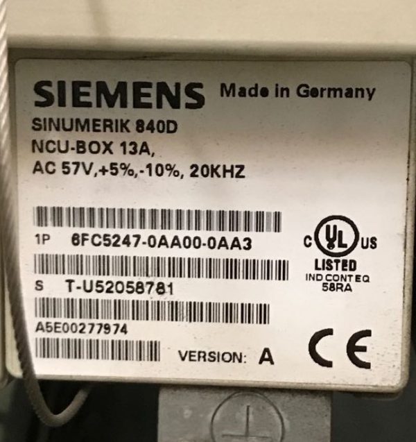 NCU-BOX 13A Siemens 6FC5247-0AA00-0AA3