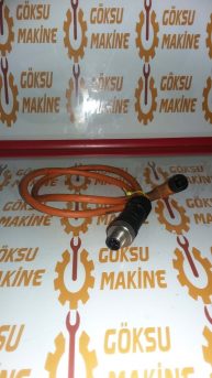 Dişi Dirsekli 5 Pin Kablolu Konnektör M12 PUR