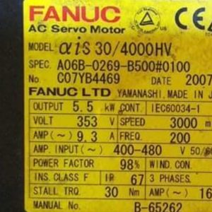 Servo Motor Fanuc A06B-0269-B500#0100