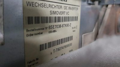 Simovert Master Drive Siemens 6SE7038-6TK60-Z