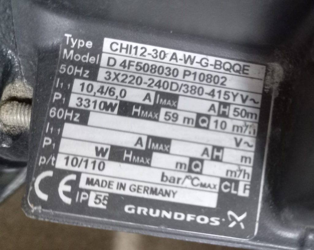 Grundfos CHI2-30 A-W-G-BQQE