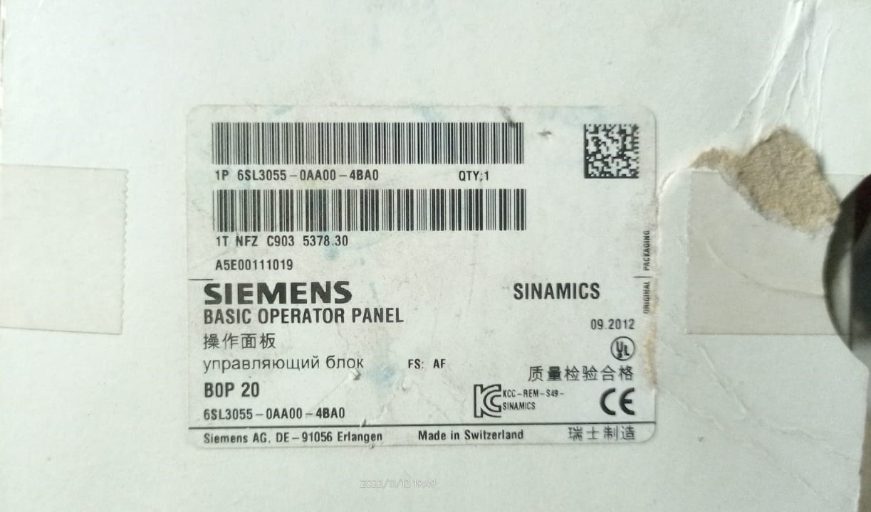 Siemens 6SL30550AA004BA0